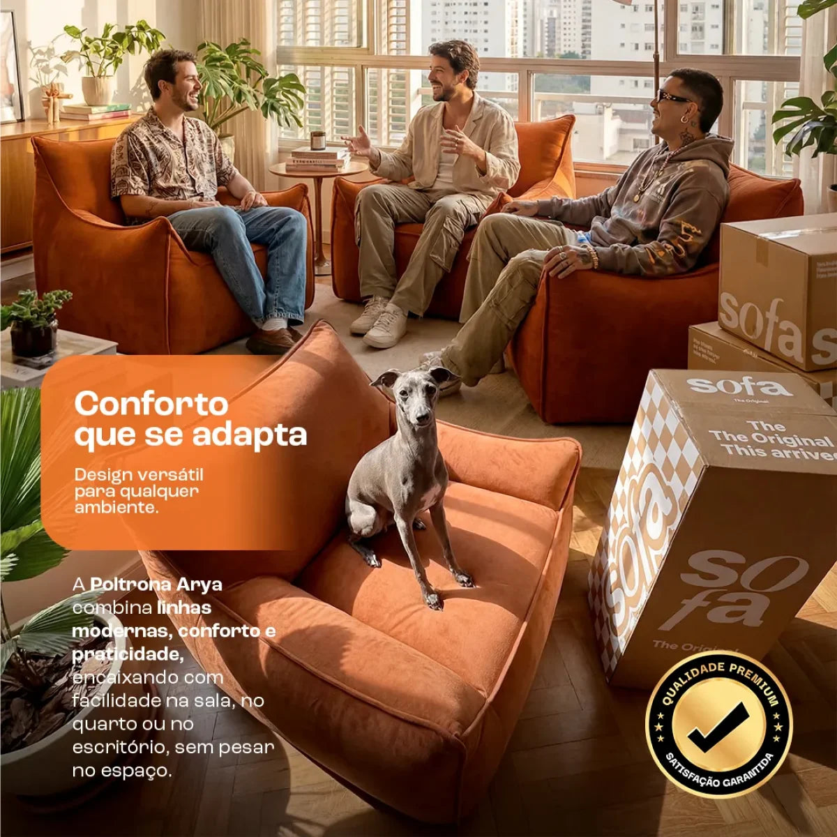 Poltrona Arya Terracota · vista 5
