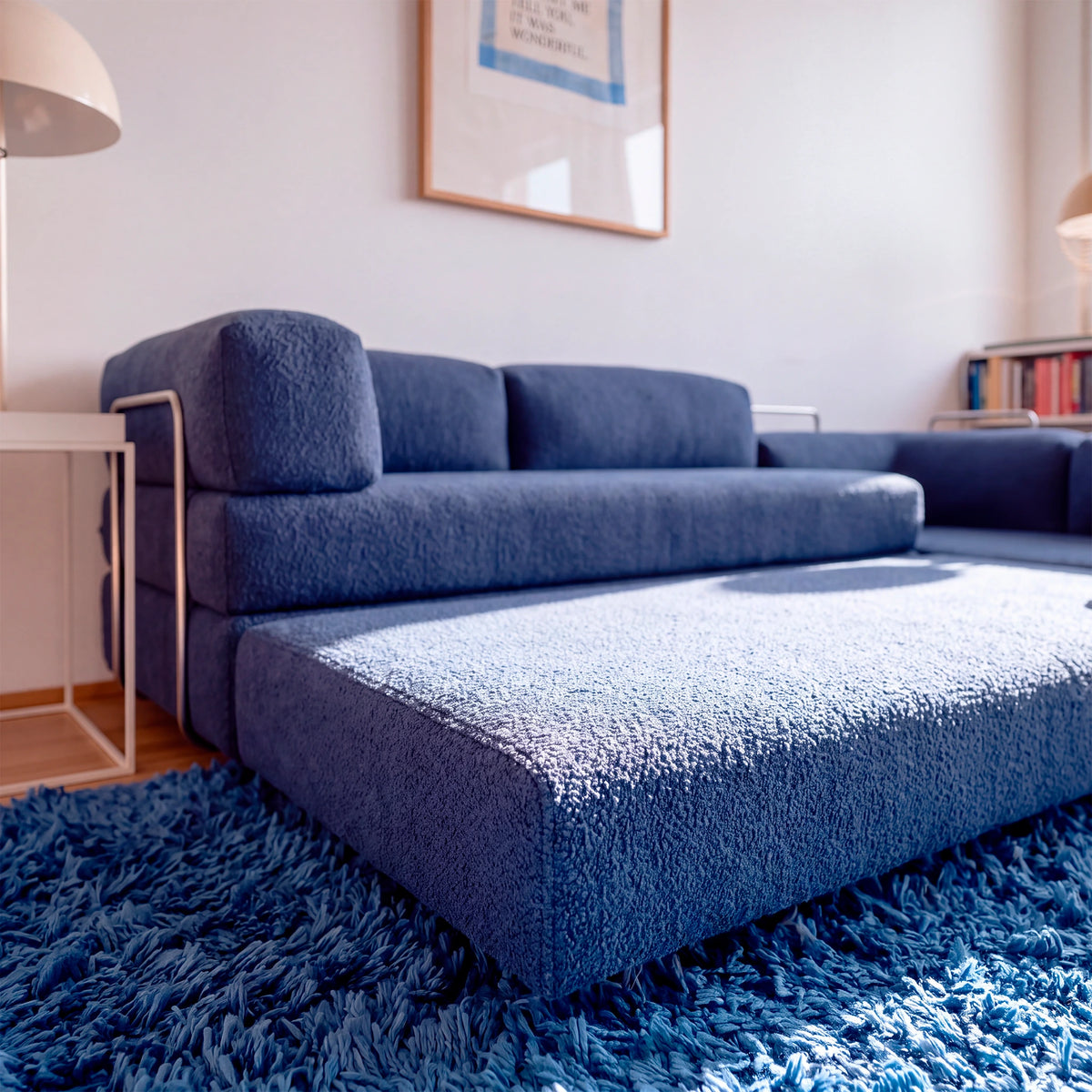 Sofá Cama Bloom Duo - Azul Marinho