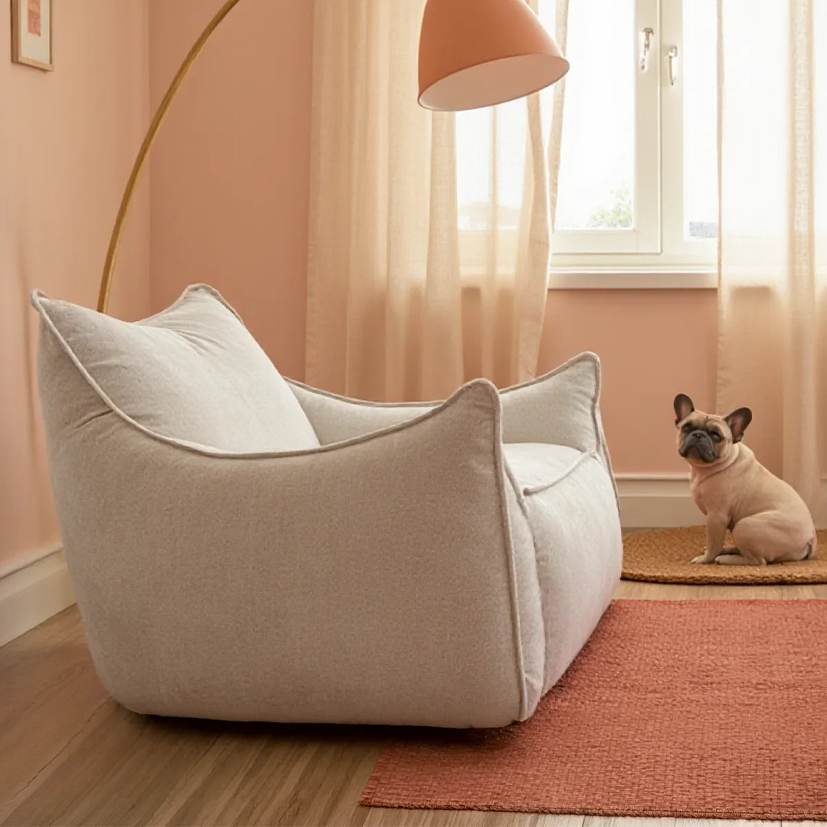 Poltrona Arya Linho · vista 8