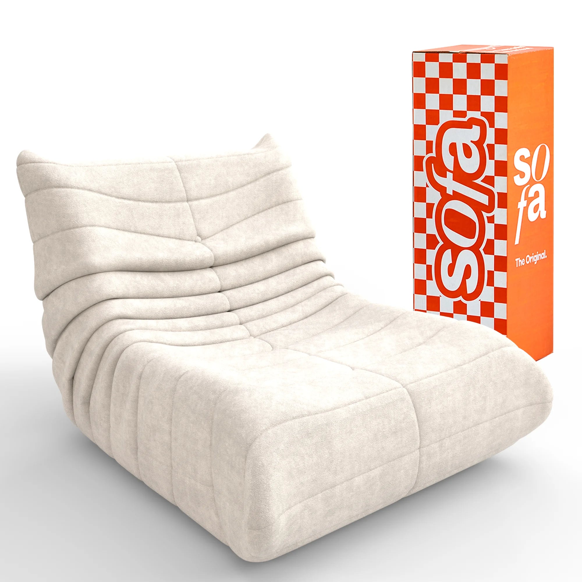 Poltrona Design 1973 Linho 1 unidade Sofá na Caixa