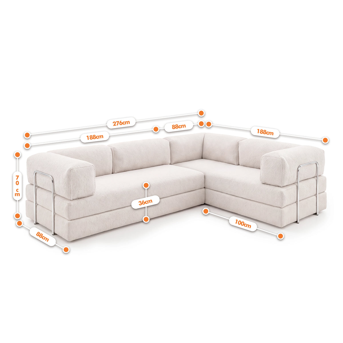 Sofá Cama Bloom Duo - Linho