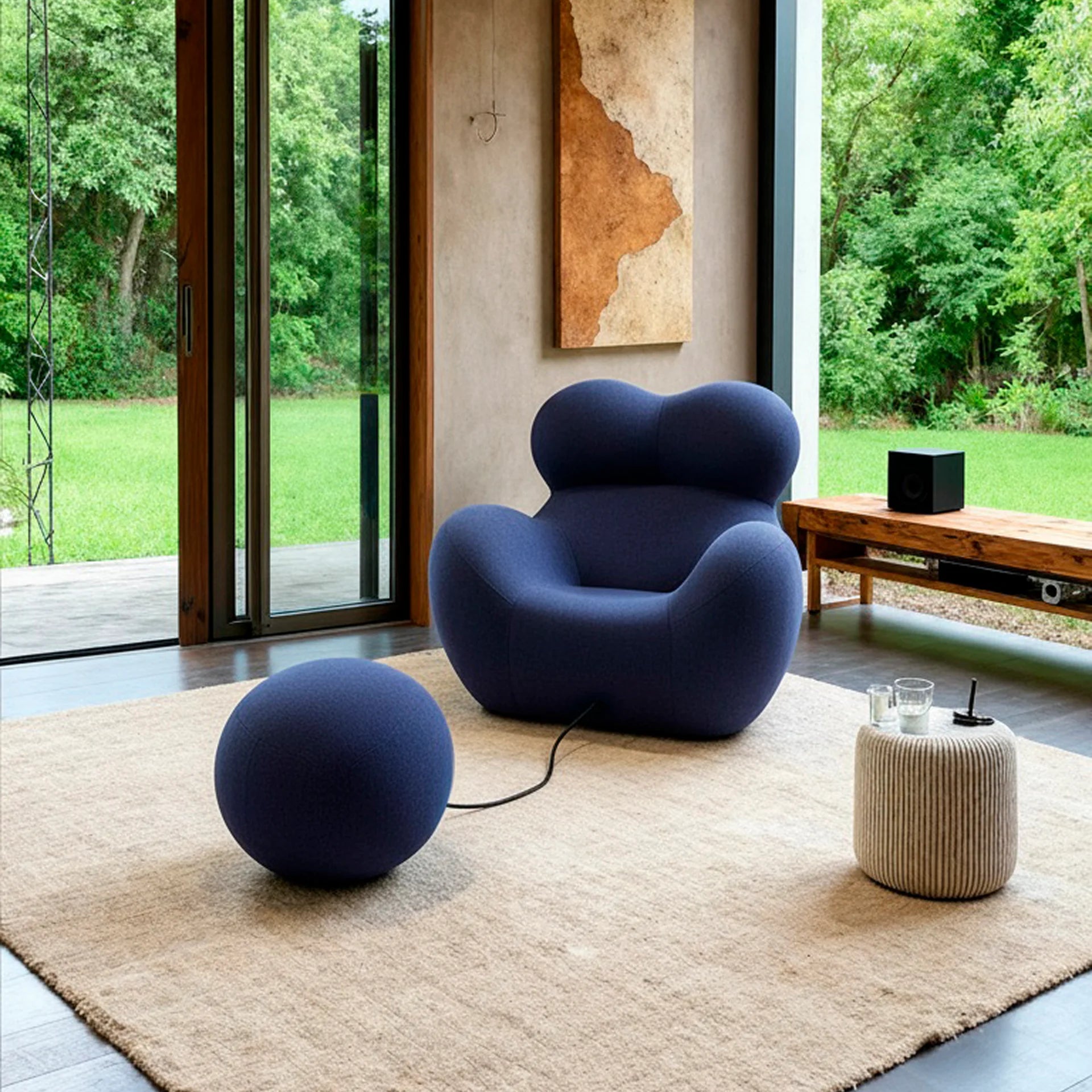 Sofá na Caixa Palla - Azul