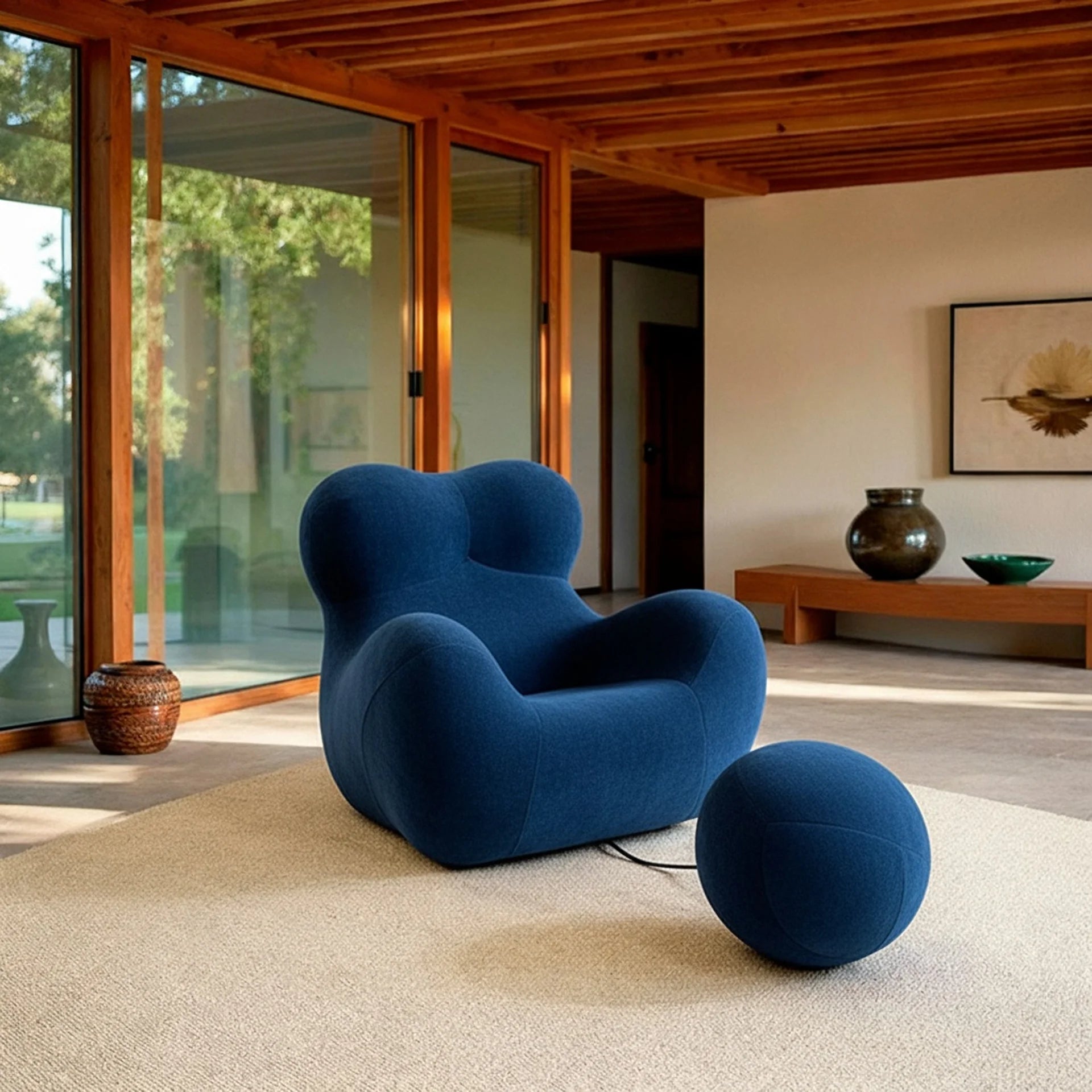 Sofá na Caixa Palla - Azul