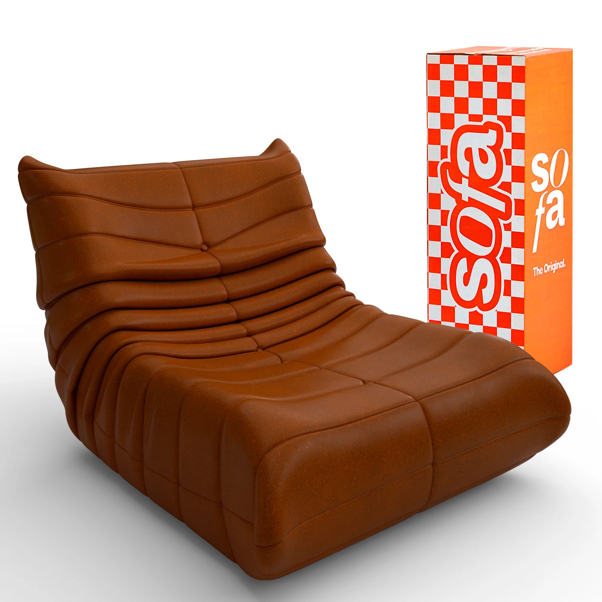 Poltrona Design 1973 Courino 1 unidade | Sofá Na Caixa