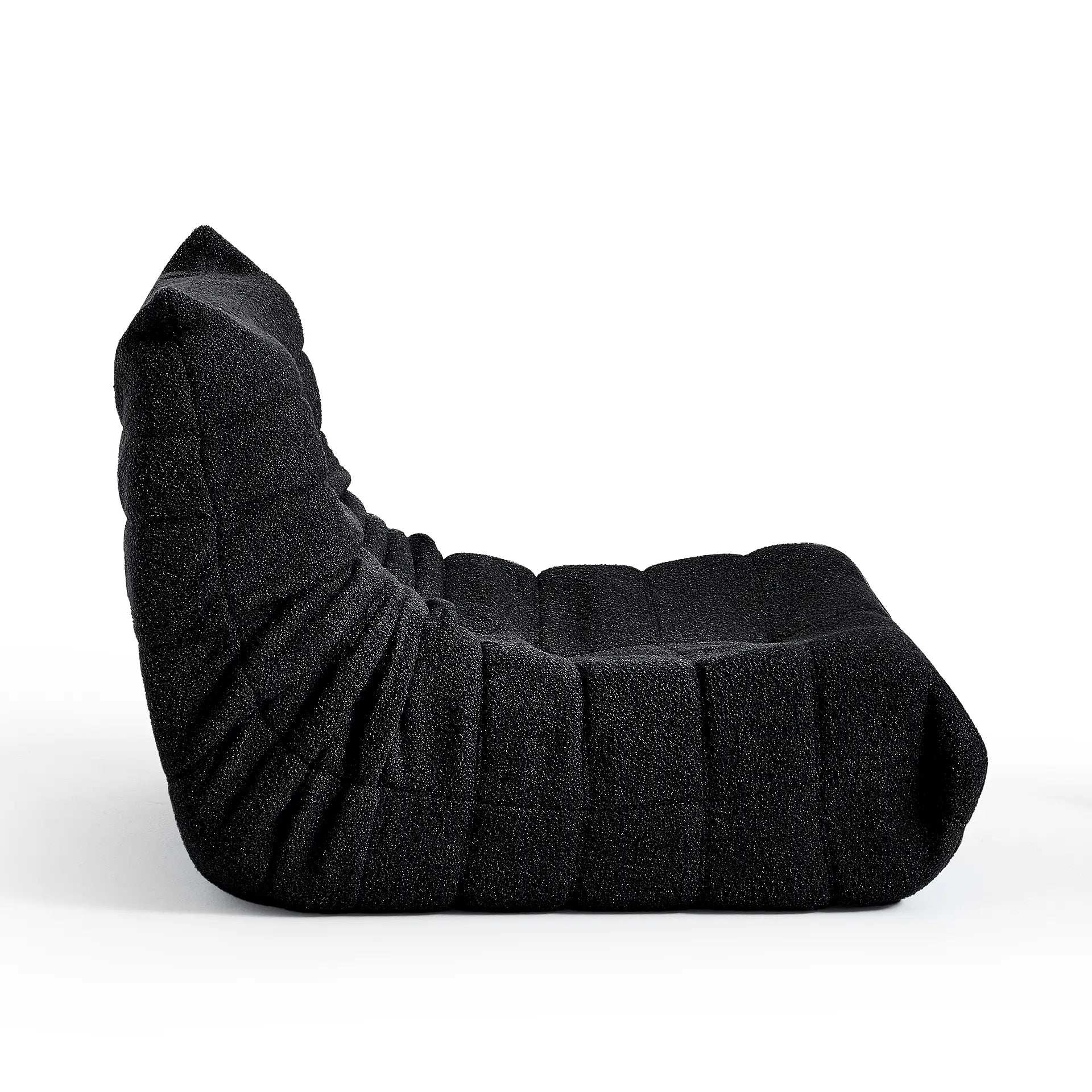 Poltrona Design 1973 Preto 1 unidade Sofá na Caixa