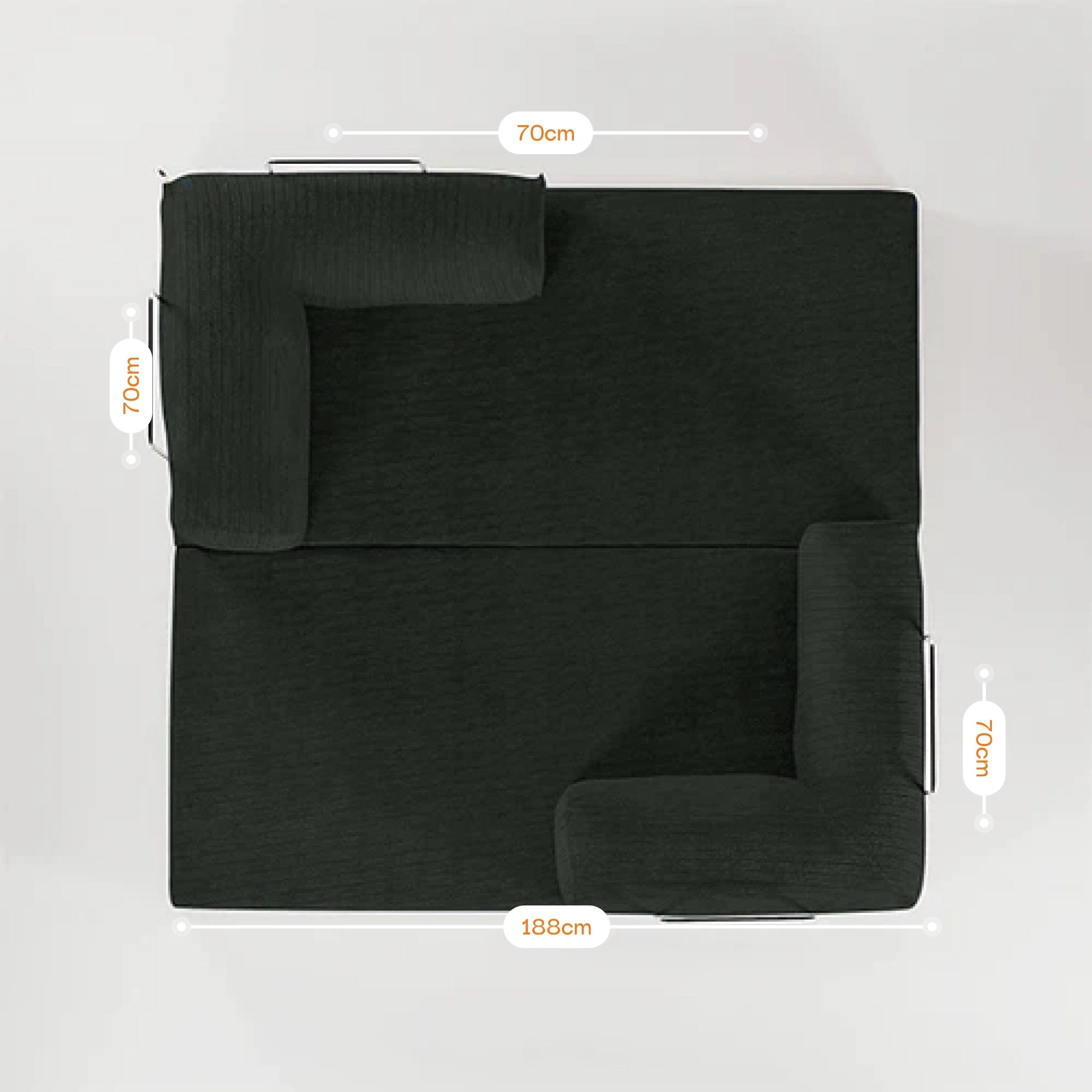 Sofá Cama Bloom Tecido Boucle Verde Musgo - Sofá na Caixa