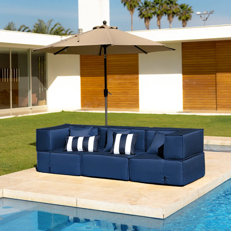 Canto Modular Zimma - Azul · detalhe na cor azul