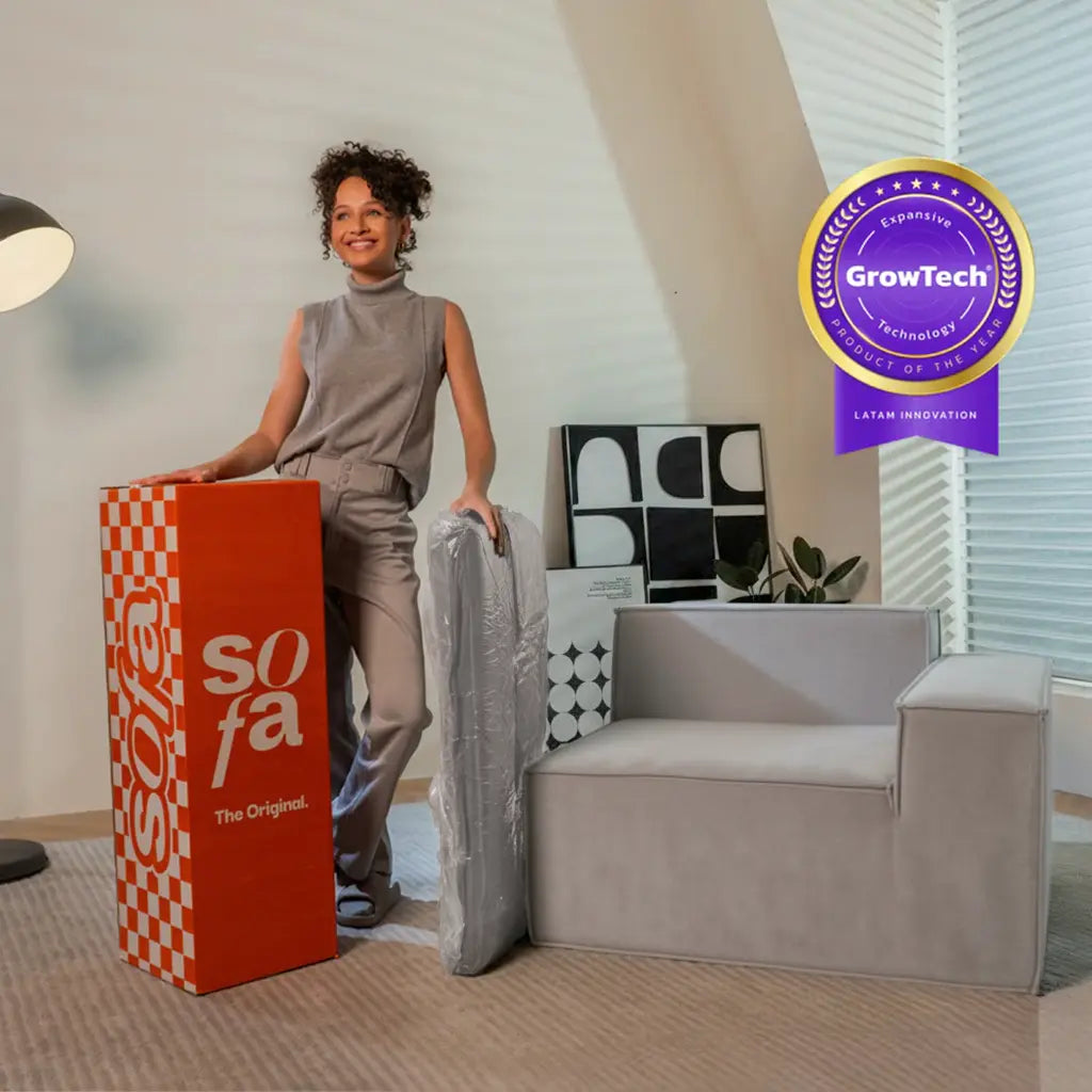 Sofá Modular Pelion 3 Lugares com 1 Chaise - Cinza