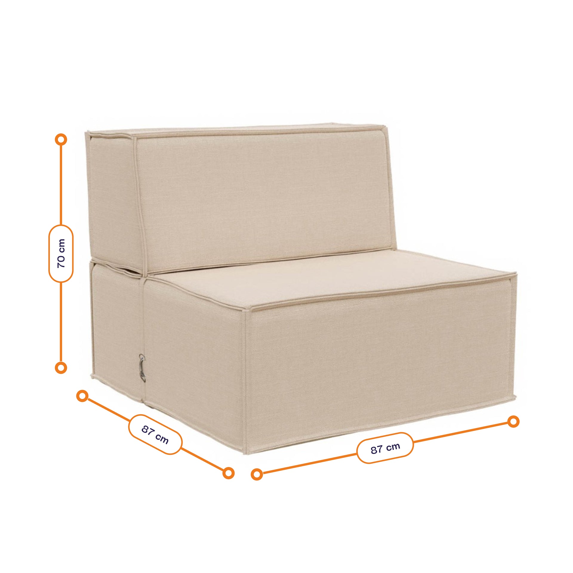 Poltrona Zimma - Linho