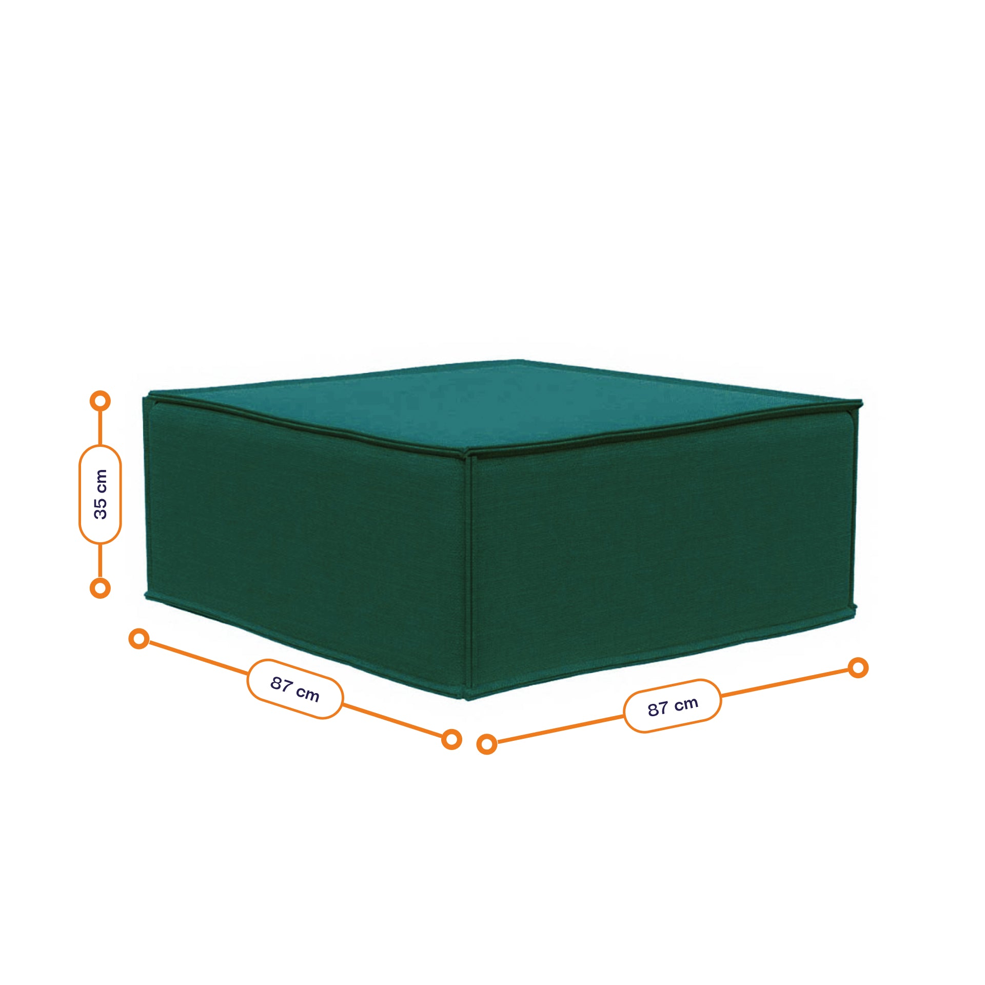 Lounge Zimma com 4 Módulos Verde