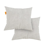 Kit 2 Almofada Tecido Bouclé - Cor Linho - 45x45cm - Sofá na Caixa