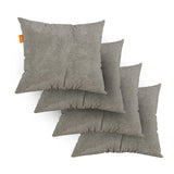 Kit 4 Almofadas Tecido Bouclé - Cor Cinza - 45x45cm - Sofá na Caixa