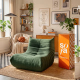 Poltrona Design 1973 Verde 1 unidade Sofá na Caixa