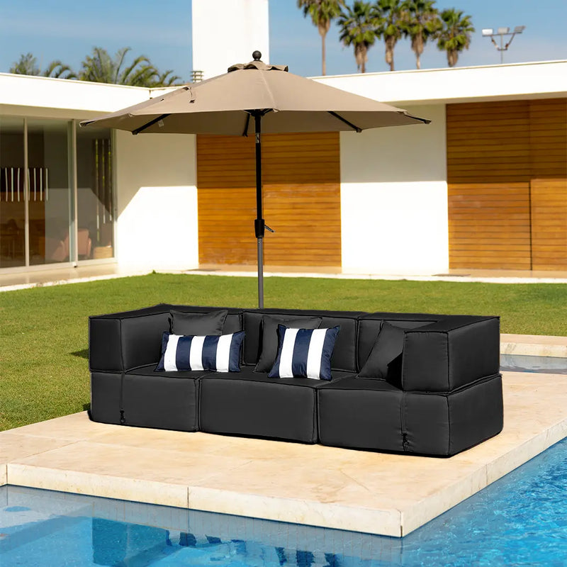 Canto Modular Zimma - Preto · detalhe na cor preto