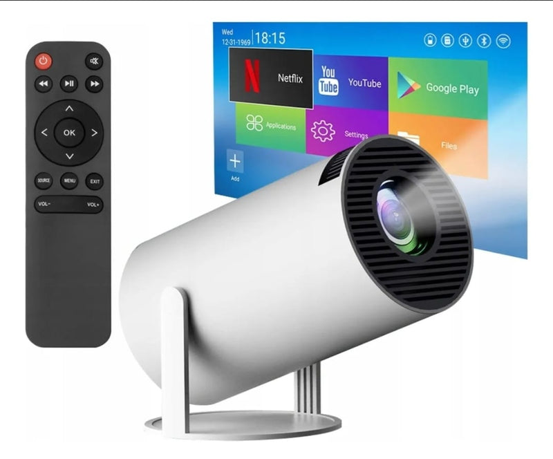 Projetor Portátil Android 11 Smart 4K Wifi 6 Bluetooth 5.0 1080p