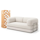 Sofá Cama Bloom Cotelê Linho - Sofá na Caixa
