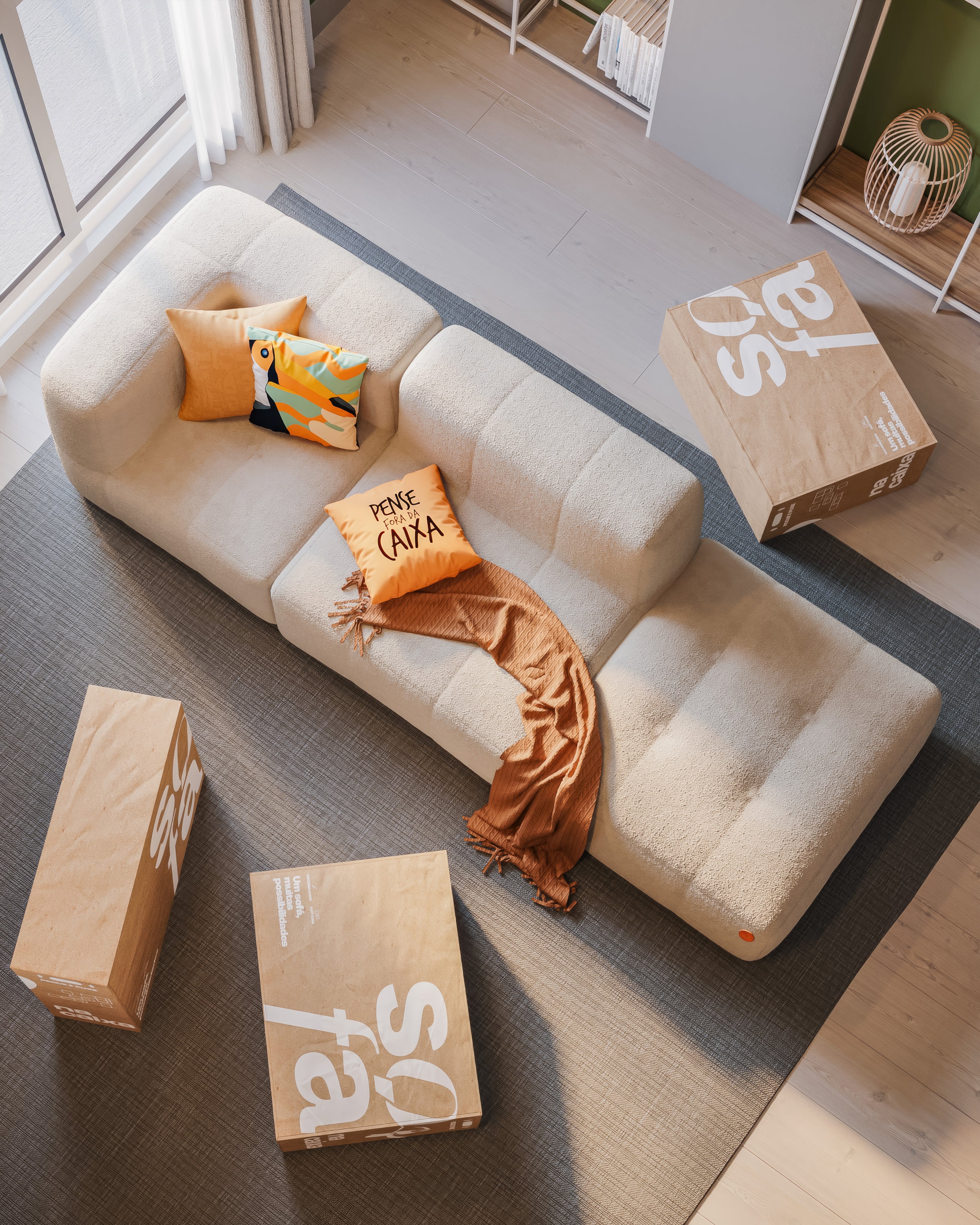 Como colocar manta no seu Sofá?