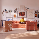 Sofá Cama Bloom Duo - Terracota