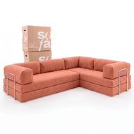 Sofá Cama Bloom Duo - Terracota
