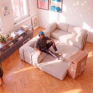 Sofá Cama Bloom Duo - Linho
