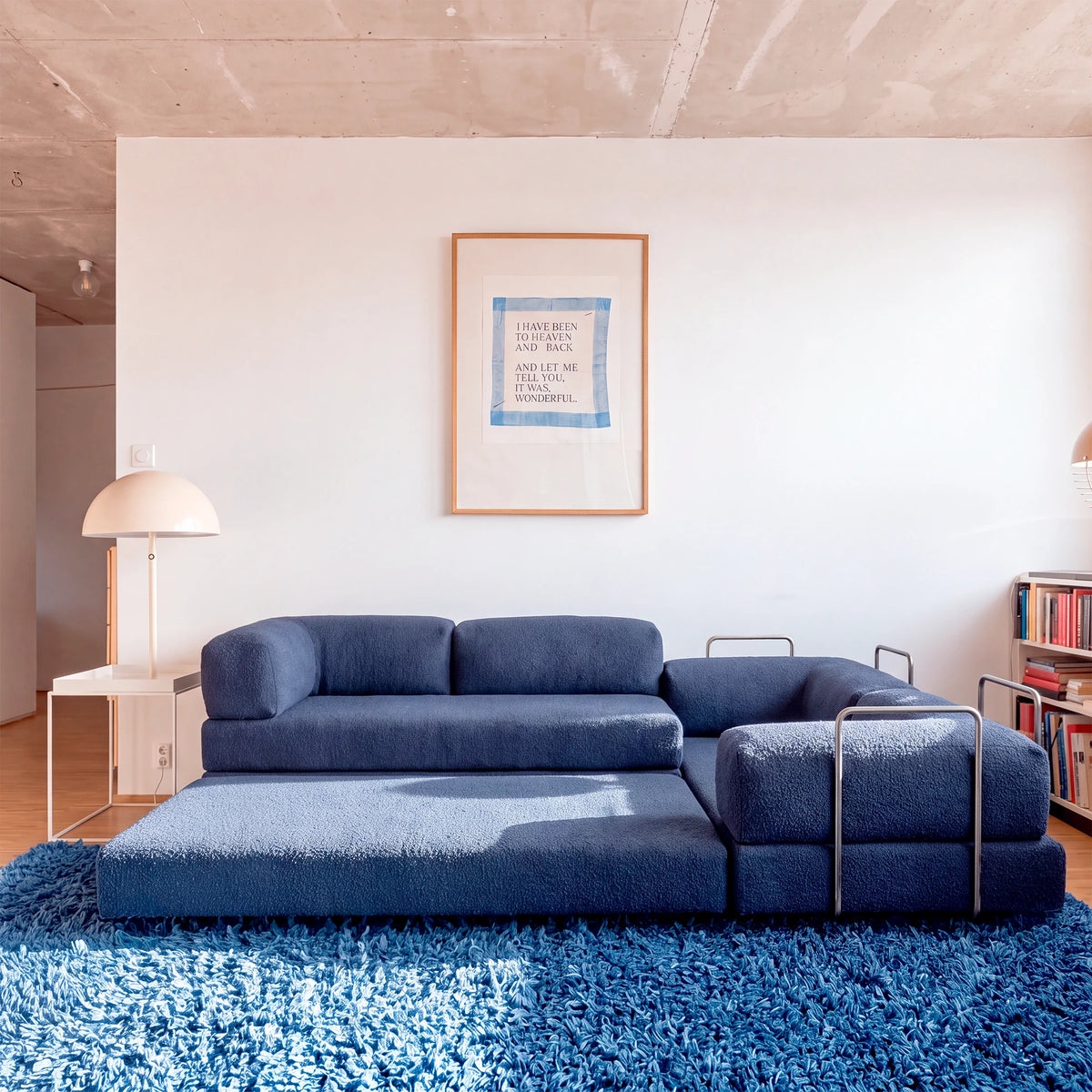 Sofá Cama Bloom Duo - Azul Marinho