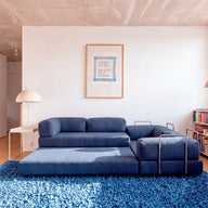 Sofá Cama Bloom Duo - Azul Marinho