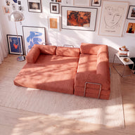 Sofá Cama Bloom Duo - Terracota