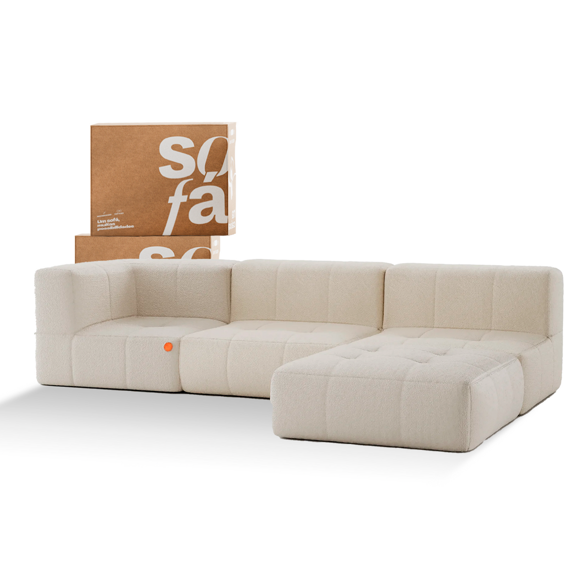 Sofá Modular Boucle | Sofá Na Caixa