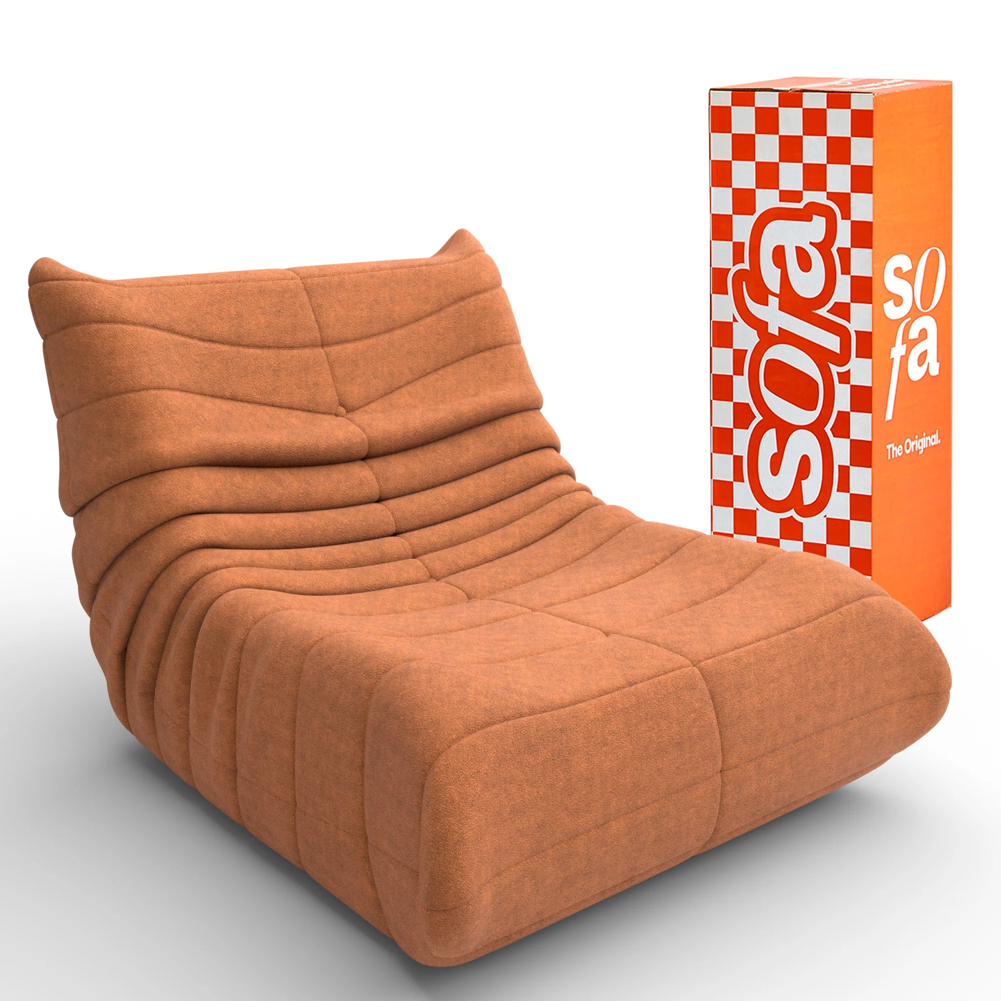 Poltrona Design 1973 Laranja 1 unidade Sofá na Caixa