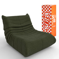 Poltrona Design 1973 Brinde · detalhe na cor verde
