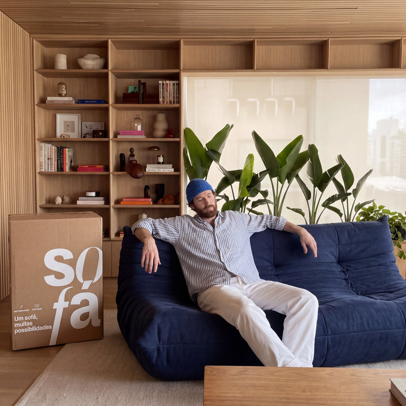Sofá Design 1973 - Azul