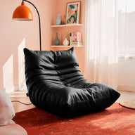 Poltrona Design 1973 Preta Courino 1 unidade Sofá na Caixa · em ambiente decorado · vista 5