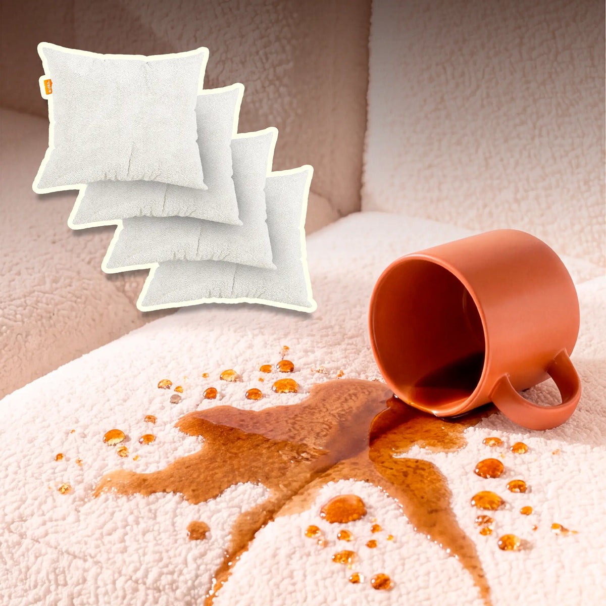 Blindagem impermeabilizante + 4 almofadas Linho