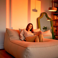 Poltrona Amaia Duni Linho · em ambiente decorado · vista 3