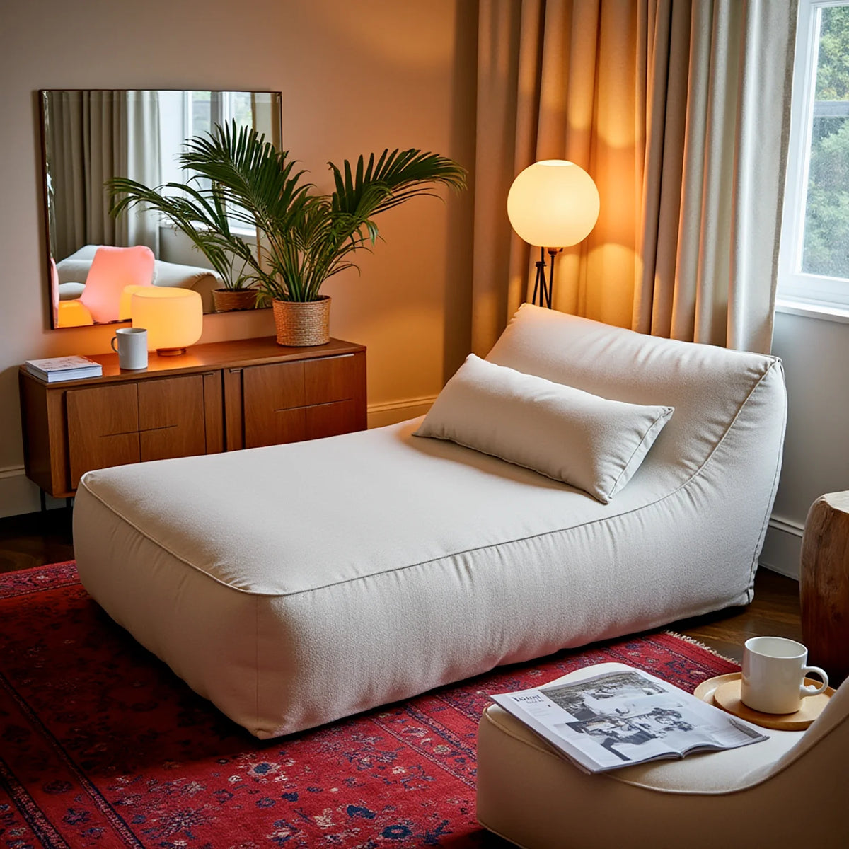 Poltrona Amaia Duni Linho · em ambiente decorado · vista 6