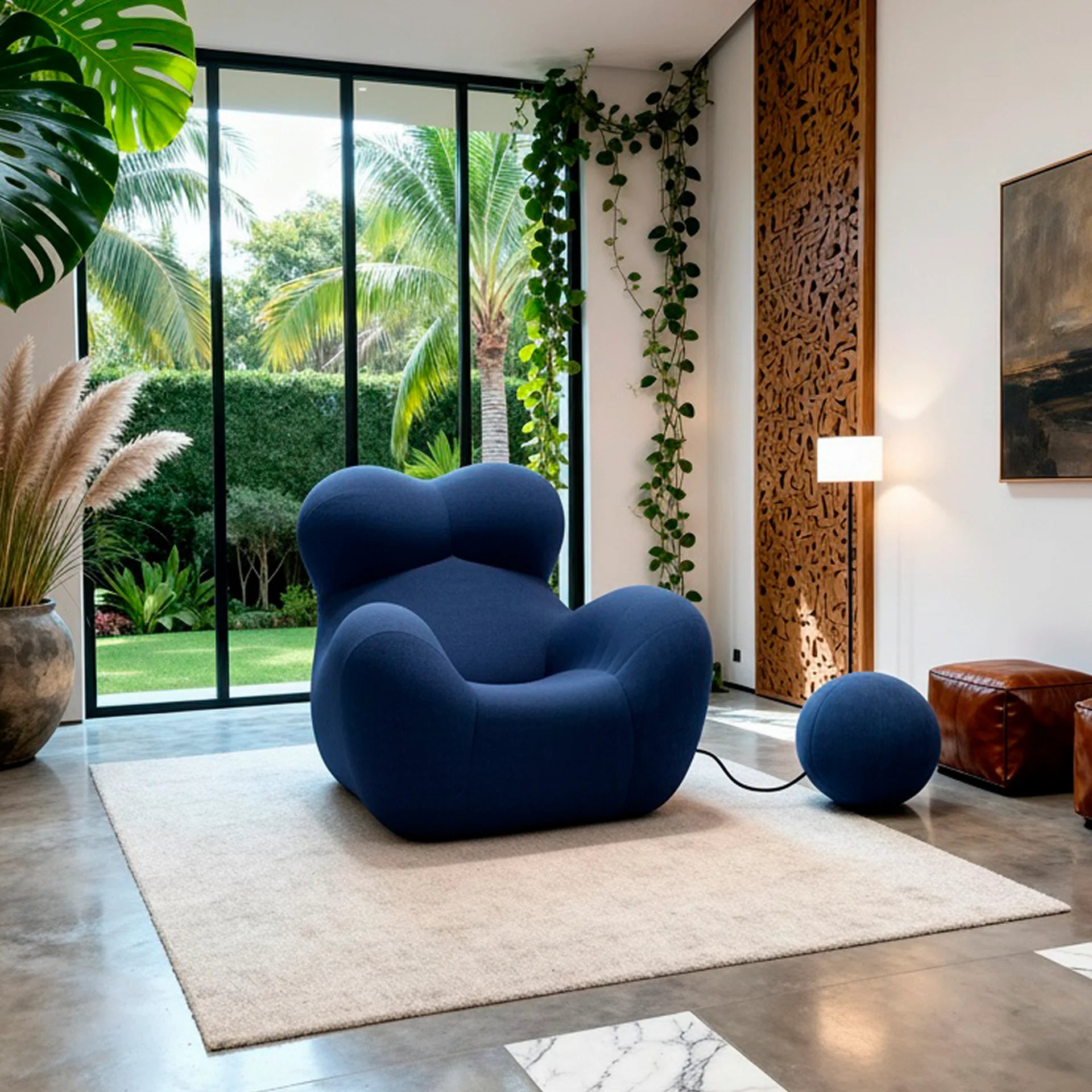 Sofá na Caixa Palla  -  Azul