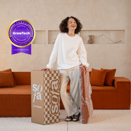 Sofá Modular Pelion 3 Lugares com 2 Chaises - Laranja · vista 13