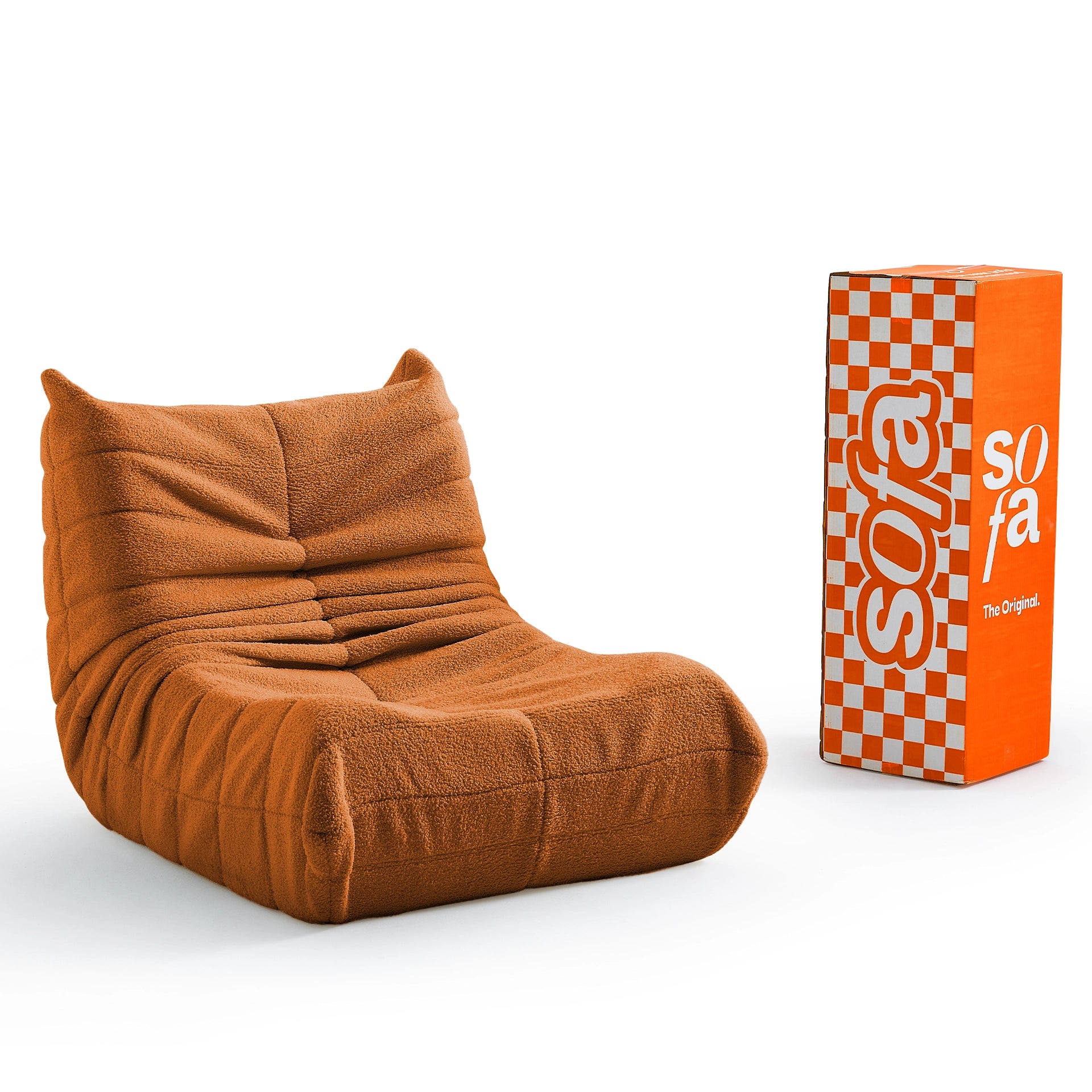 Poltrona Design 1973 Laranja 1 unidade Sofá na Caixa