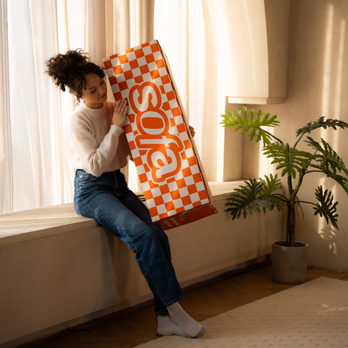 Sofá Modular Pelion 3 Lugares com 2 Chaises - Laranja · vista 15