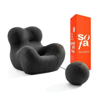 Sofá na Caixa Palla  - Preto · detalhe na cor preto