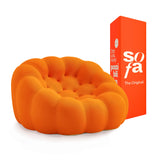 Sofá na Caixa cosmo 1 lugares em Boucle - Laranja