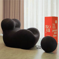 Sofá na Caixa Palla  - Preto · detalhe na cor preto · vista 4
