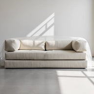Sofá Cama Bloom - Sofá na Caixa + Apoio de Pé Bloom Tecido Boucle Linho Grátis · em tecido linho · vista 10