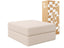 Chaise / Apoio de pé Sofá Cama Bloom Tecido Boucle Linho