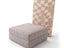Chaise / Apoio de pé Sofá Cama Bloom Tecido Cotelê Cinza