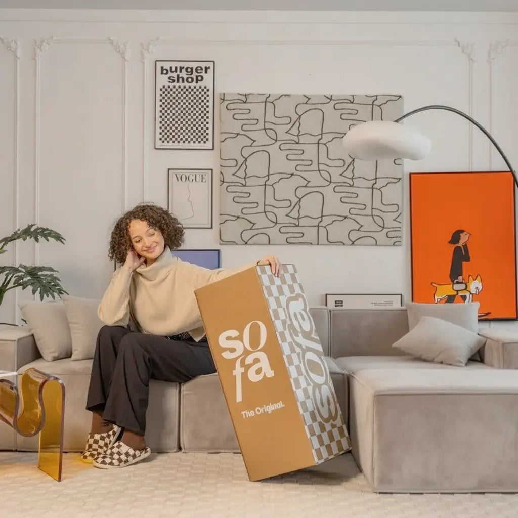 Sofá Modular Pelion 3 Lugares com 1 Chaise - Cinza