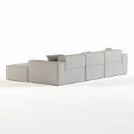 Sofá Modular Pelion 3 Lugares com 1 Chaise - Cinza · vista 12