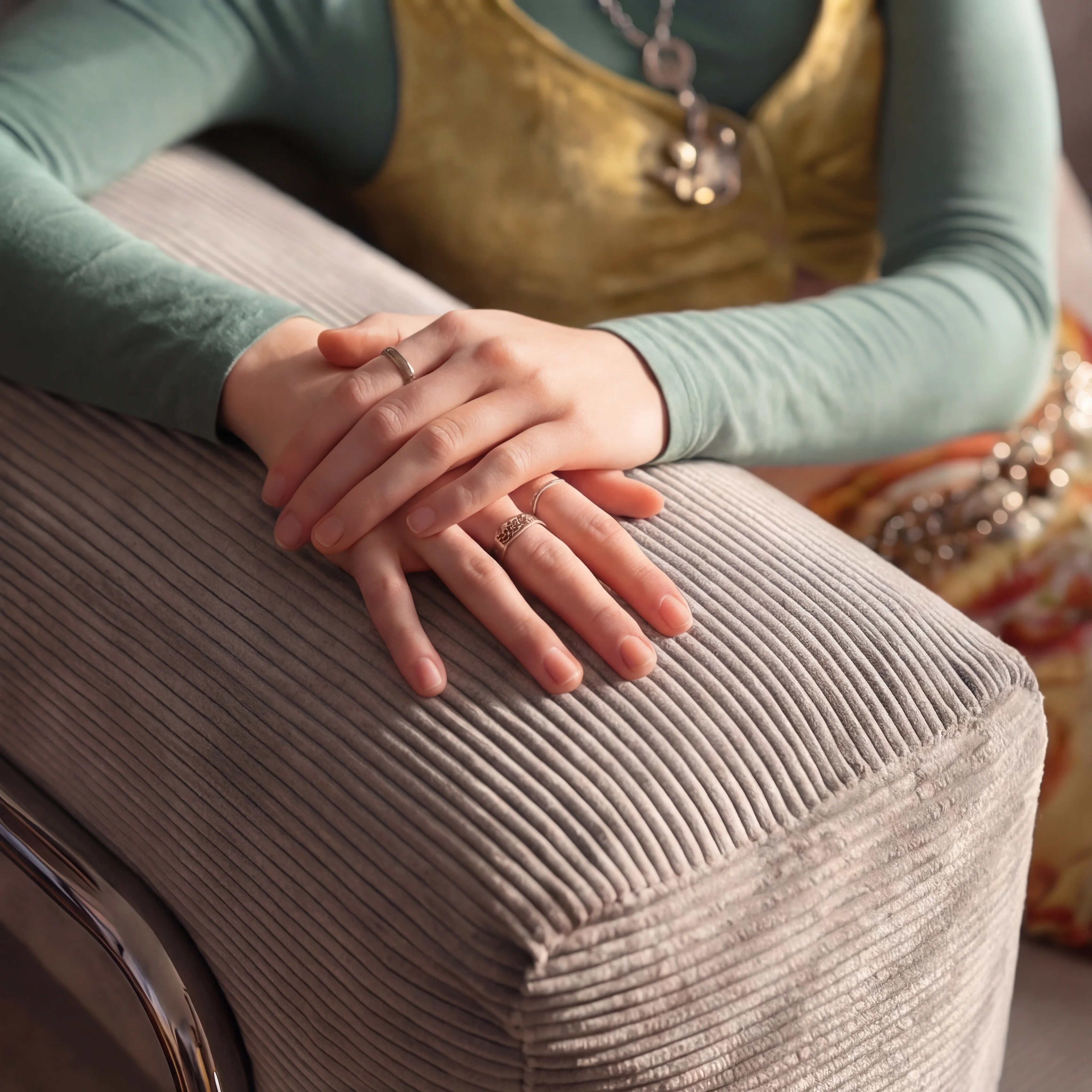 Sofá Cama Bloom Tecido Cotelê Cinza - Sofá na Caixa