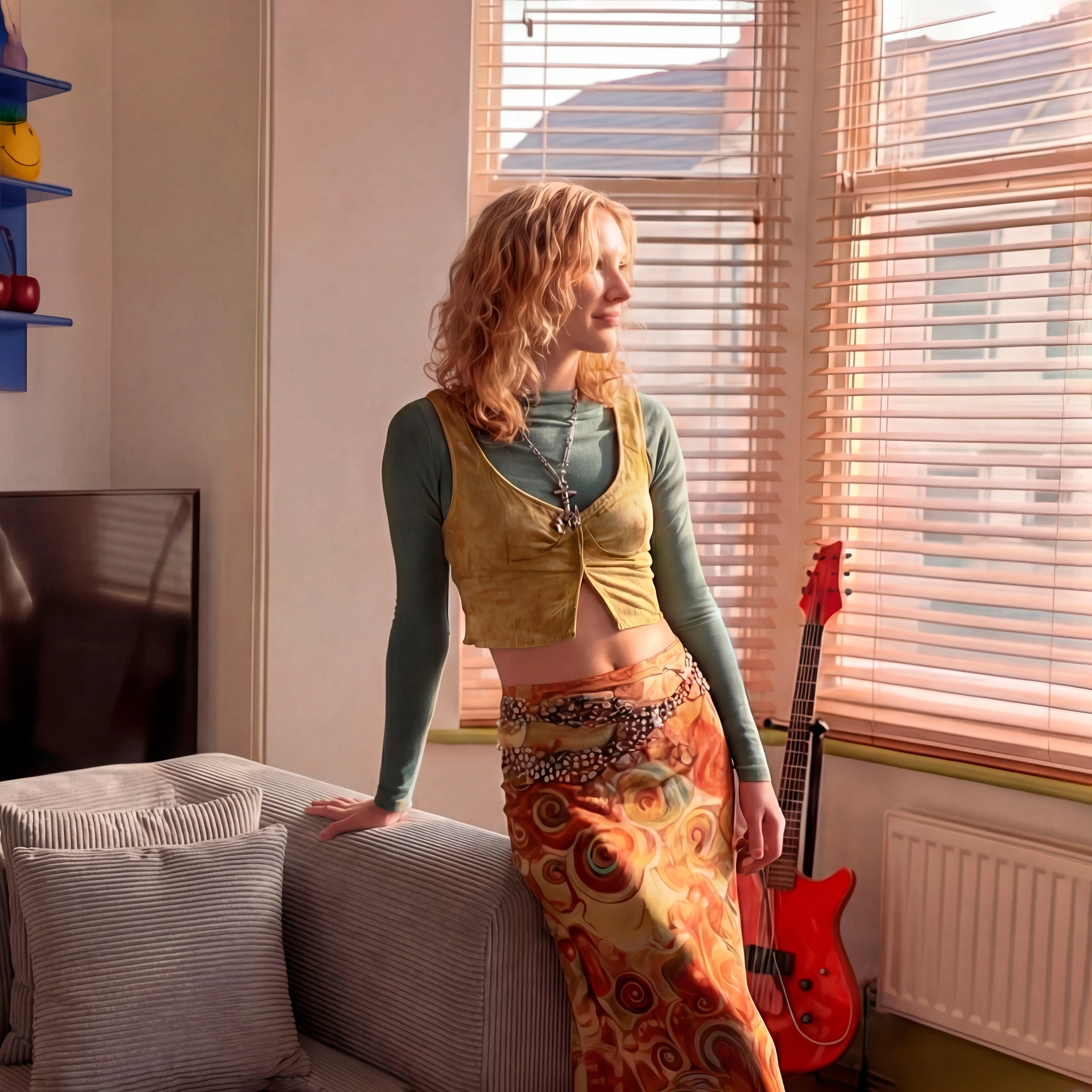 Sofá Cama Bloom Tecido Cotelê Cinza - Sofá na Caixa