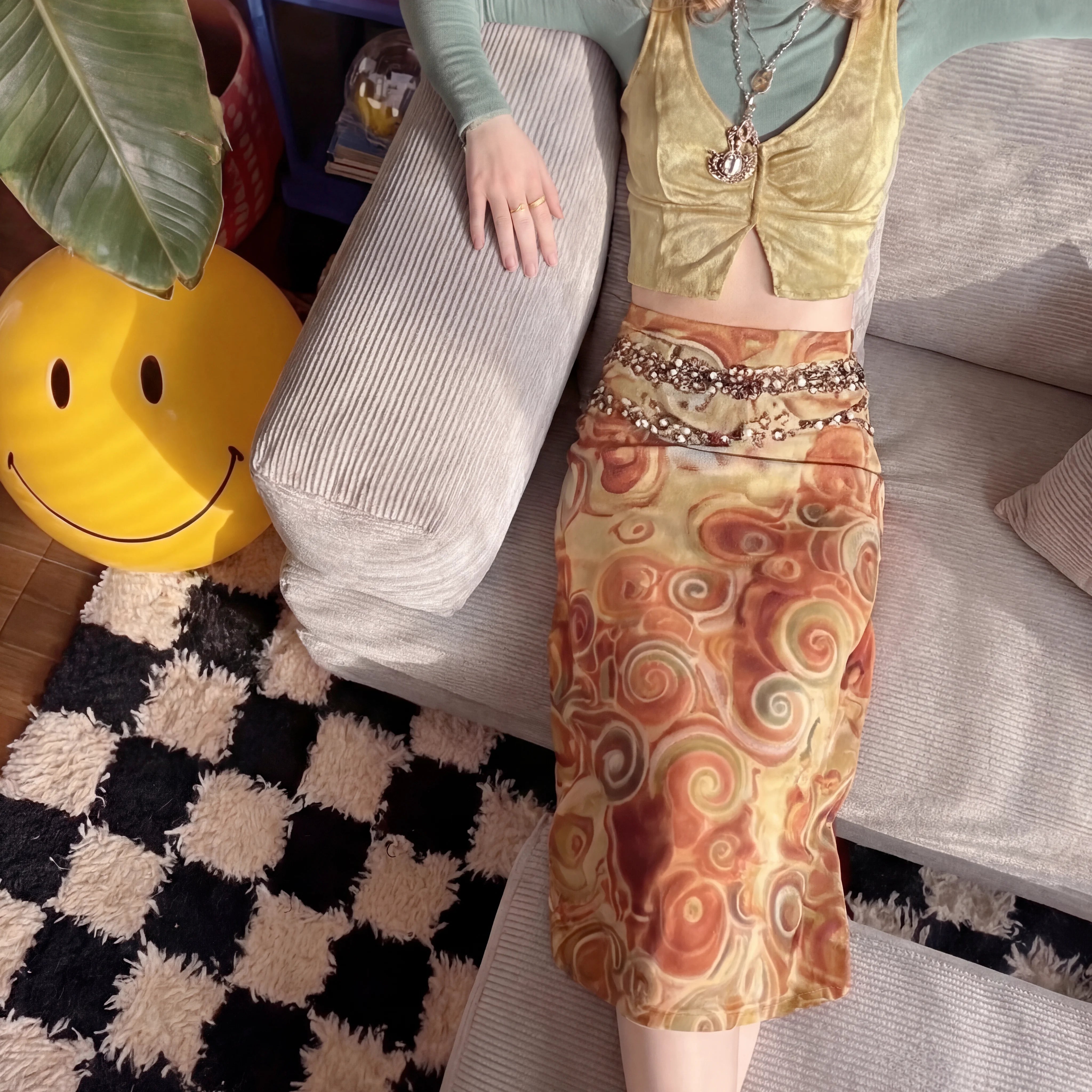 Sofá Cama Bloom Tecido Cotelê Cinza - Sofá na Caixa